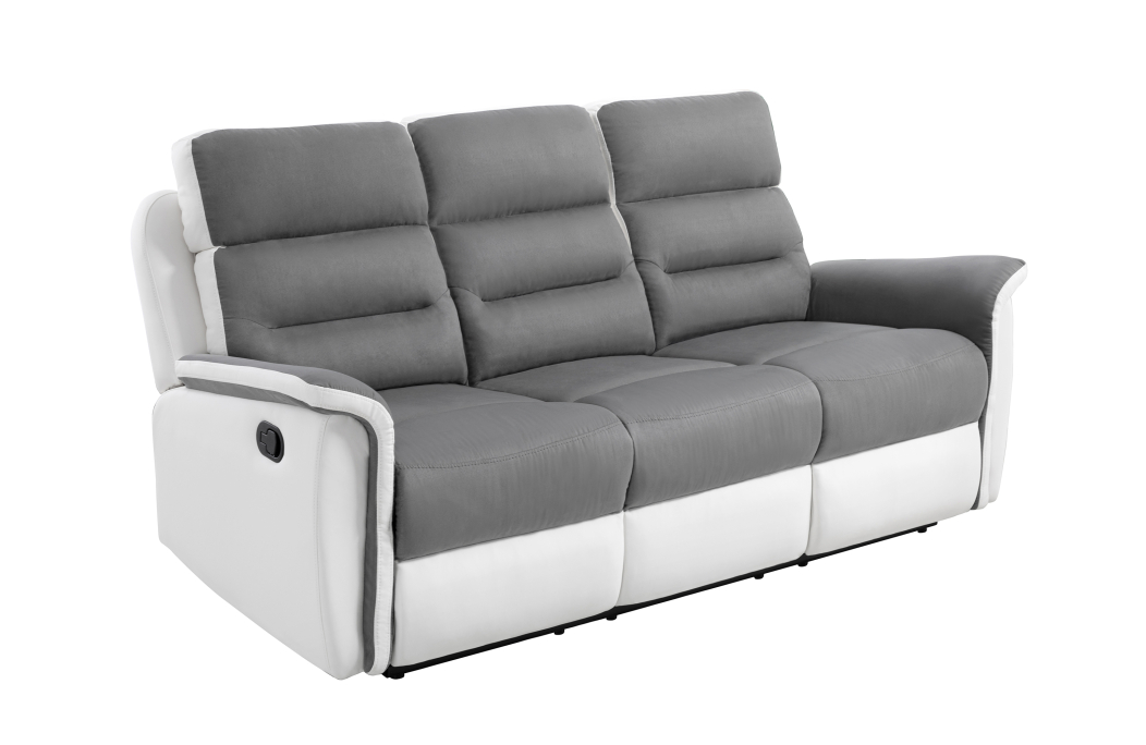 Canapé de Relaxation 3 places en Microfibre / Simili LÉON