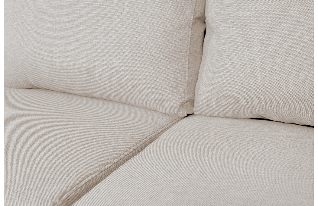 Canapé d'angle panoramique OSLO convertible avec coffres et poufs en tissu