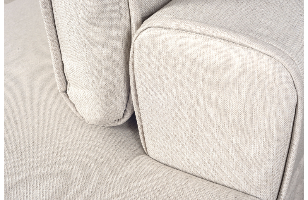 Canapé d'angle INDIA convertible 2 coffres en tissu