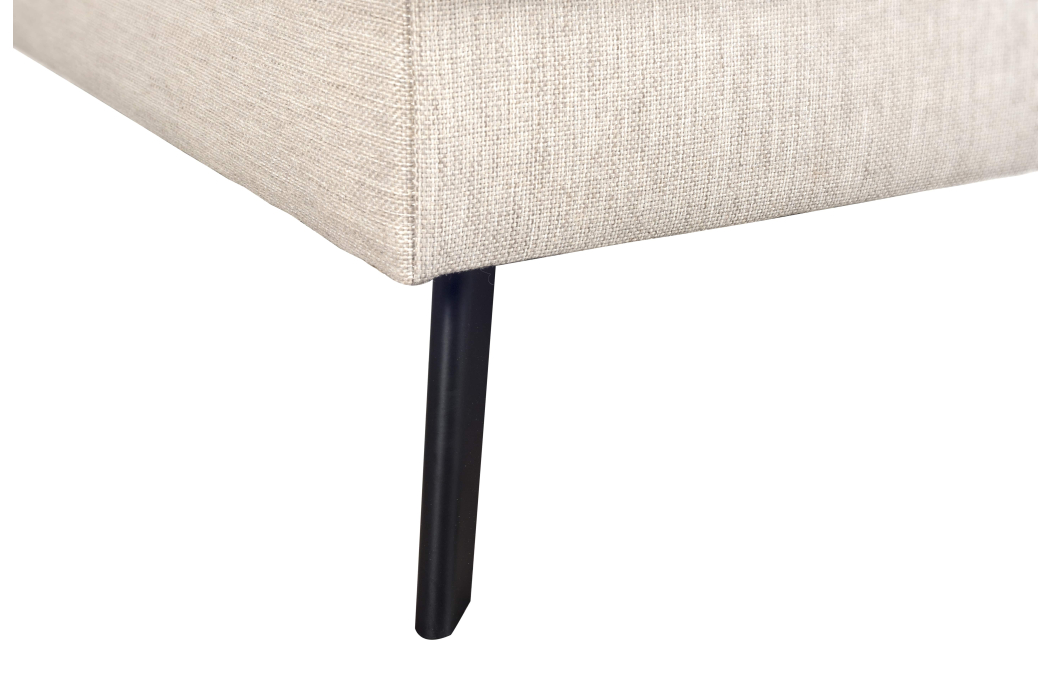 Canapé d'angle INDIA convertible 2 coffres en tissu