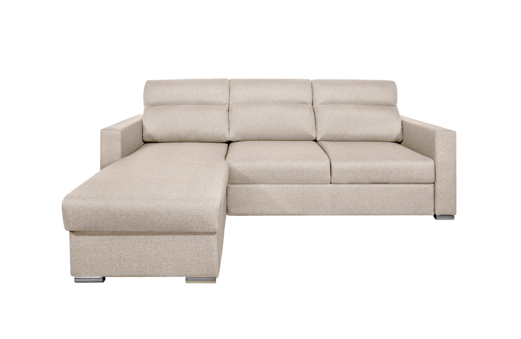 Canapé d'angle KEI réversible convertible en tissu