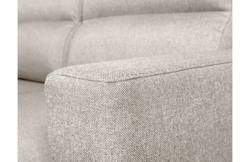 Canapé d'angle KEI réversible convertible en tissu
