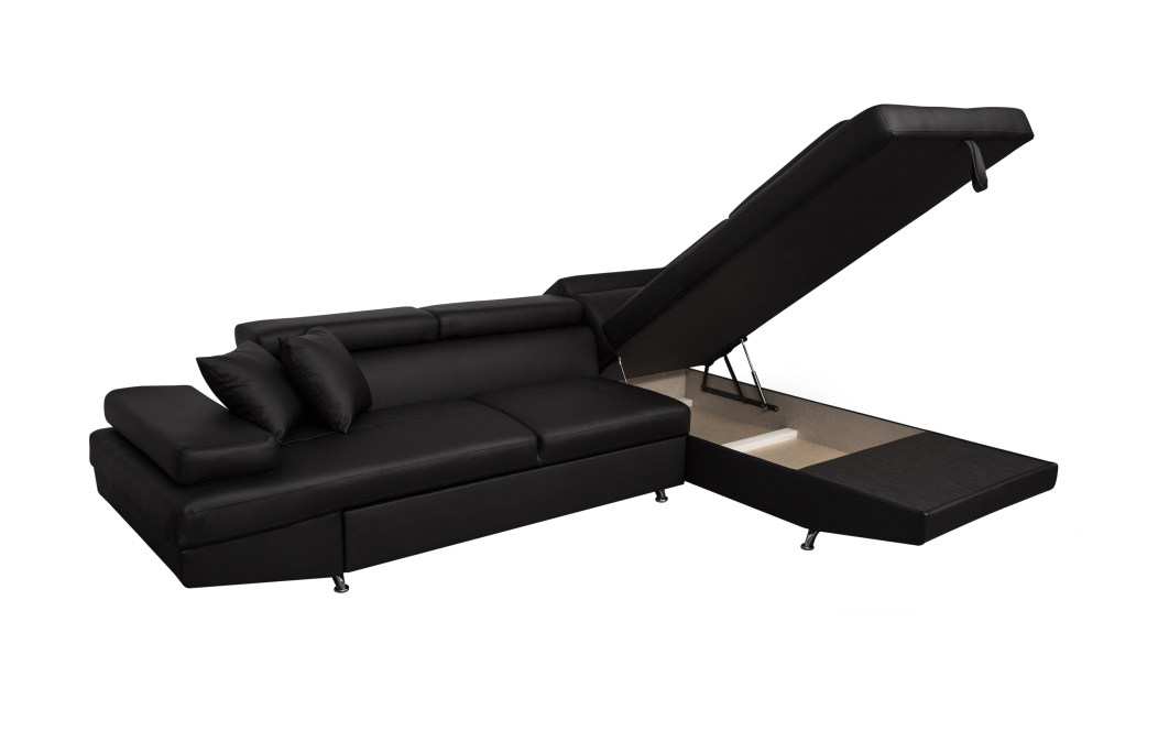 Canapé d'angle RIO Convertible avec coffre en simili