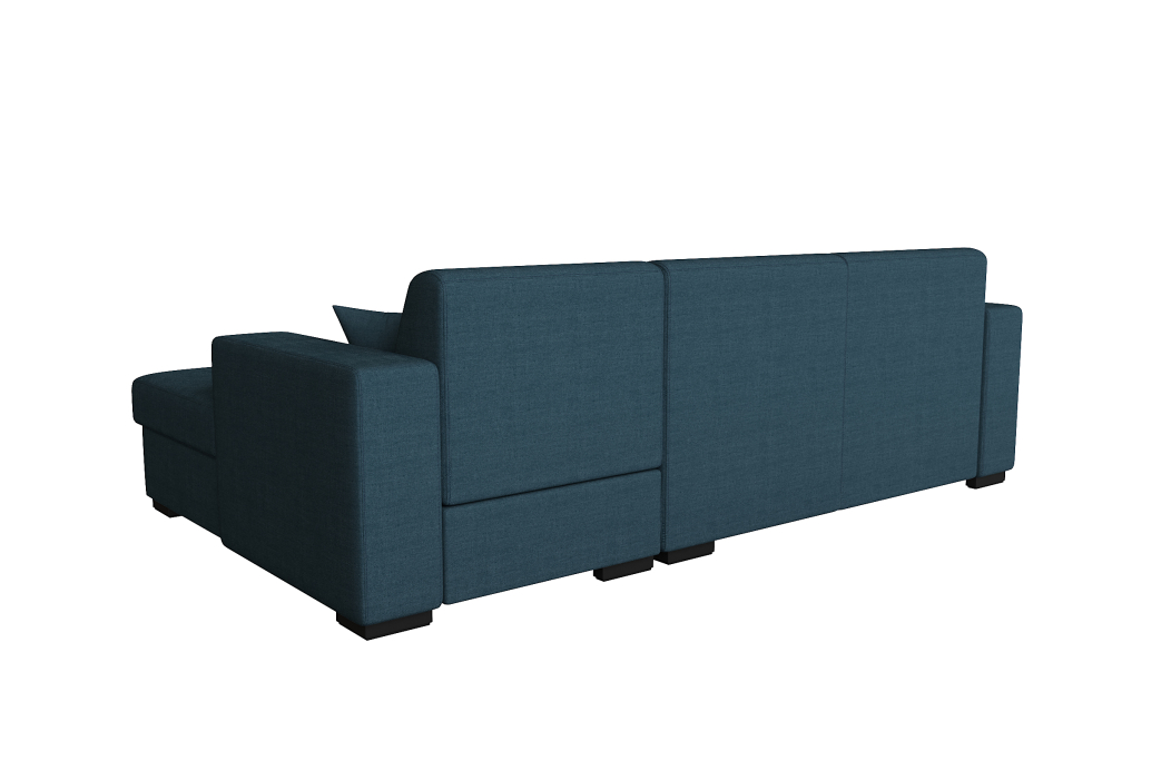 Canapé d'angle FUJI XL convertible avec coffre en tissu