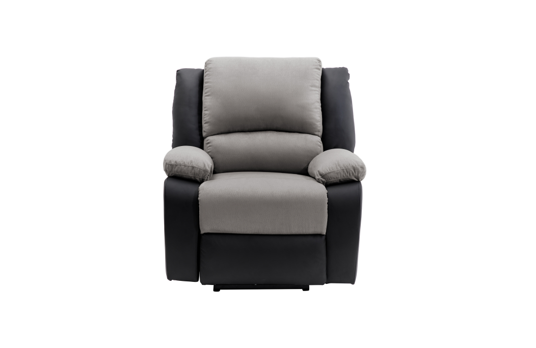 RELAXXO - Ensemble canapé relax électrique LEO 3 places + fauteuil releveur en microfibre et simili