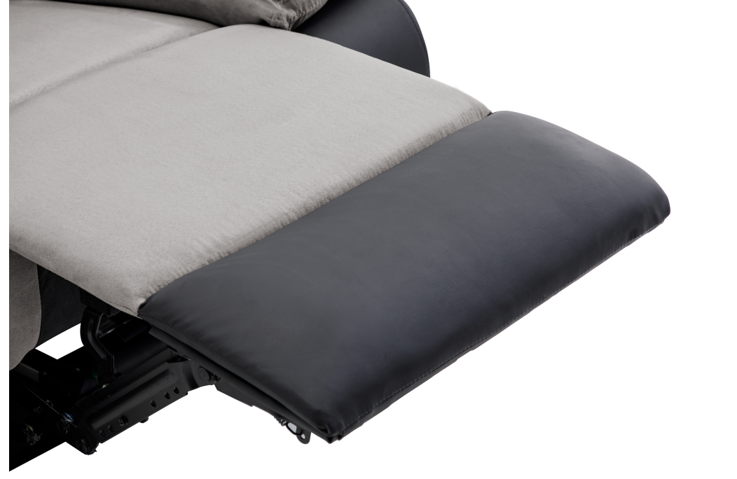 RELAXXO - Ensemble canapé relax électrique LEO 3 places + fauteuil releveur en microfibre et simili