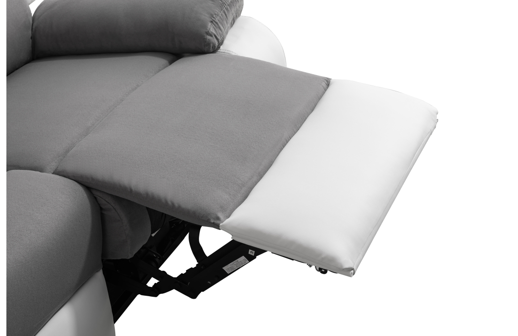 RELAXXO - Ensemble canapé relax électrique LEO 2 places + fauteuil releveur en microfibre et simili