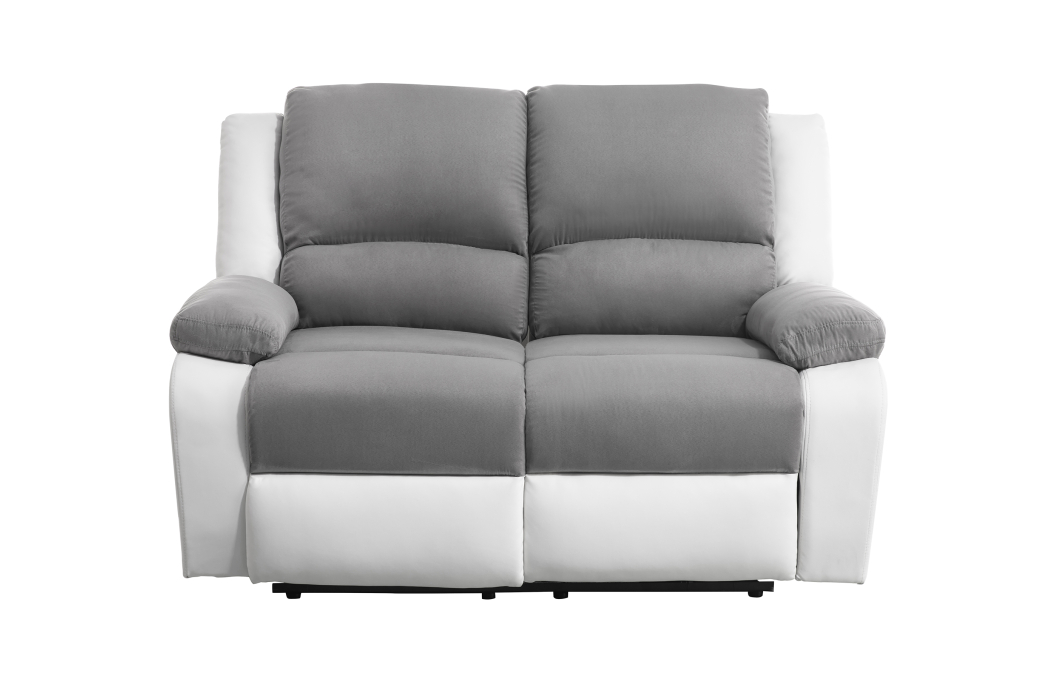 RELAXXO - Ensemble canapé relax électrique LEO 2 places + fauteuil releveur en microfibre et simili