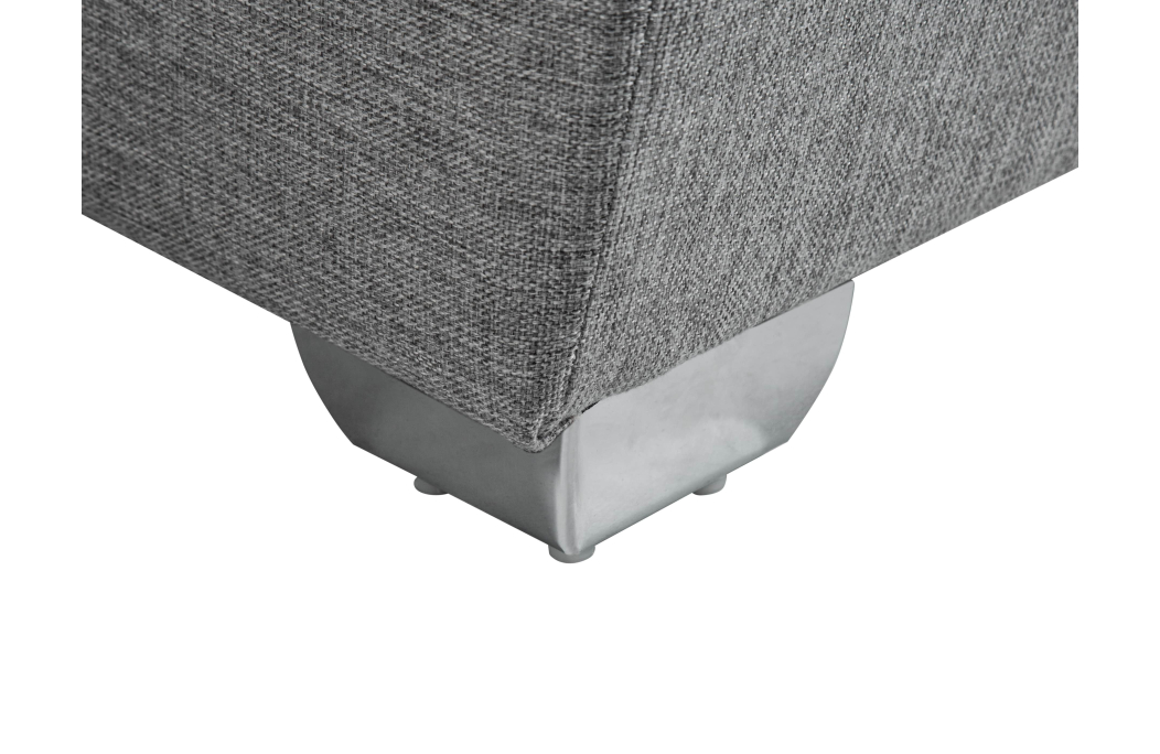 PARMA - Canapé d'angle convertible avec coffre en tissu