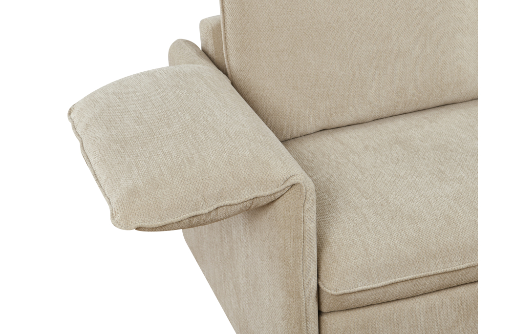 Canapé d'angle MATHIS réversible convertible en tissu