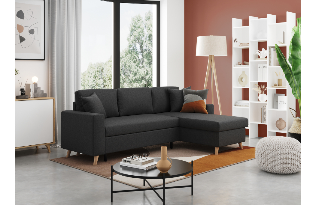 Canapé d'Angle MARIA SCANDINAVE Réversible et Convertible