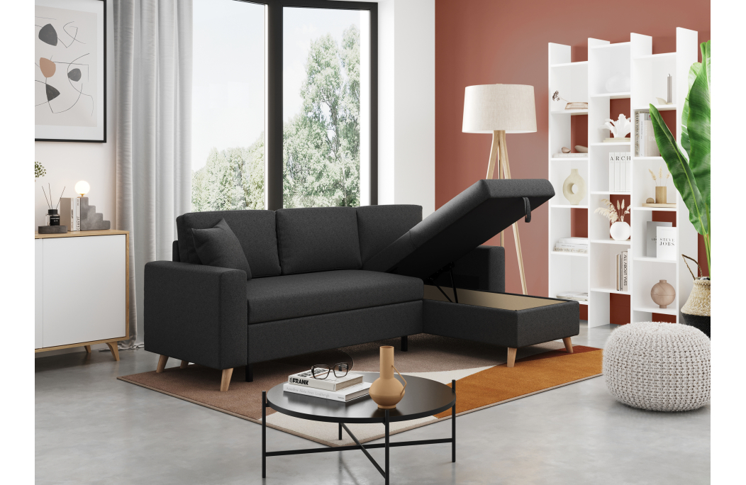 Canapé d'Angle MARIA SCANDINAVE Réversible et Convertible