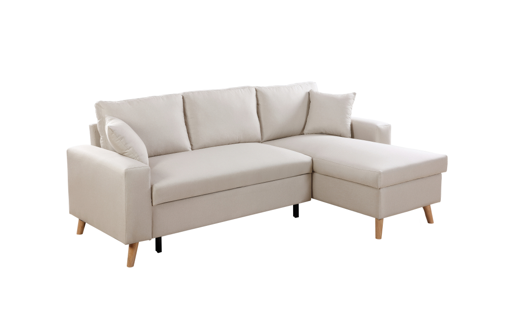 Canapé d'Angle MARIA SCANDINAVE Réversible et Convertible