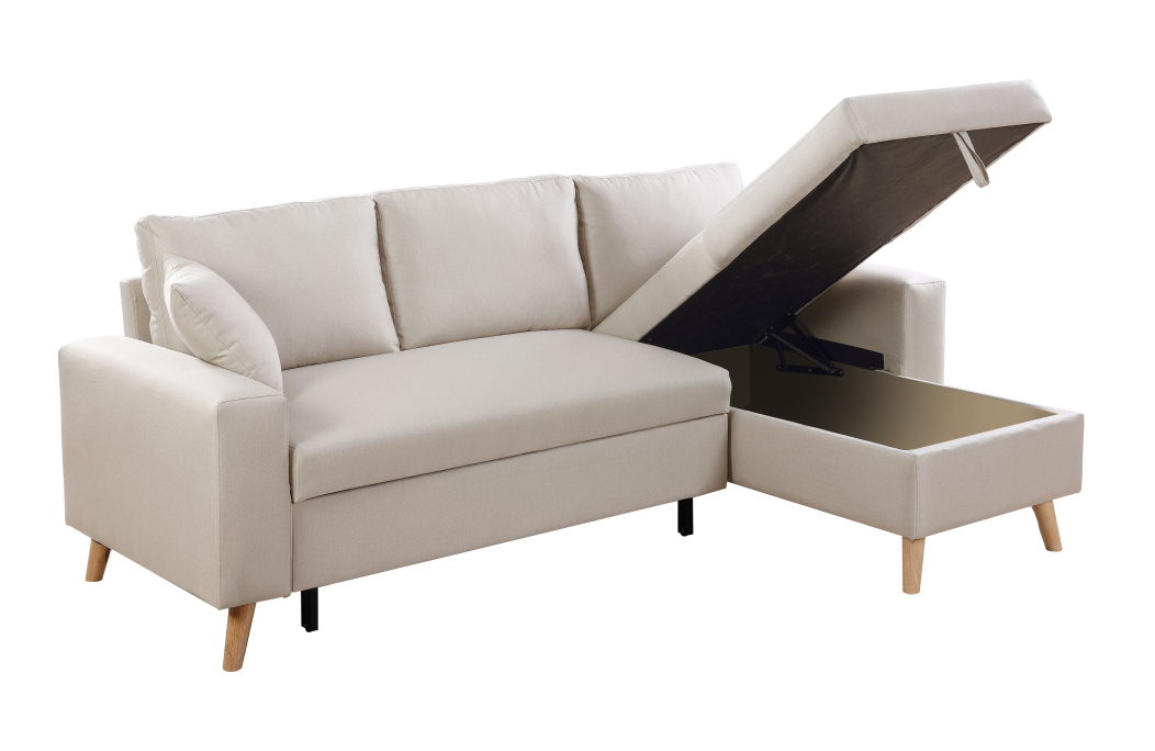 Canapé d'Angle MARIA SCANDINAVE Réversible et Convertible