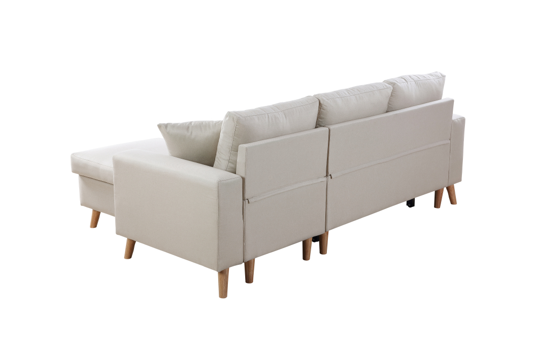 Canapé d'Angle MARIA SCANDINAVE Réversible et Convertible
