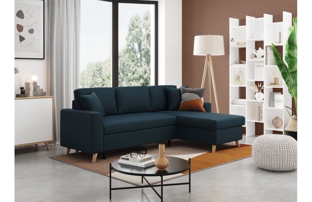 Canapé d'Angle MARIA SCANDINAVE Réversible et Convertible