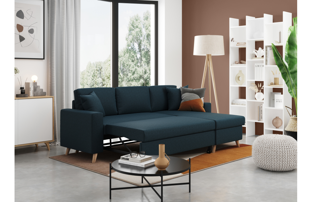 Canapé d'Angle MARIA SCANDINAVE Réversible et Convertible