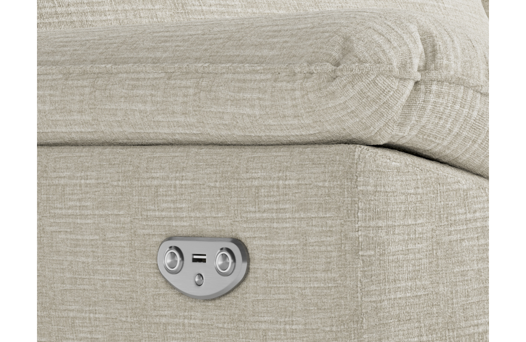 Fauteuil de relaxation électrique ROSS en tissu texturé 3D
