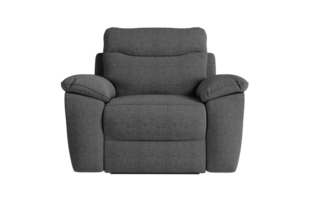 Fauteuil de relaxation manuel ROSS en tissu texturé 3D
