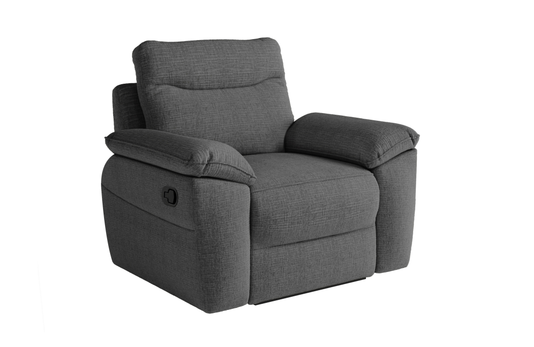 Fauteuil de relaxation manuel ROSS en tissu texturé 3D