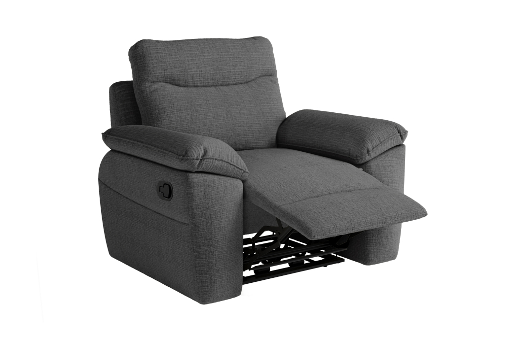 Fauteuil de relaxation manuel ROSS en tissu texturé 3D
