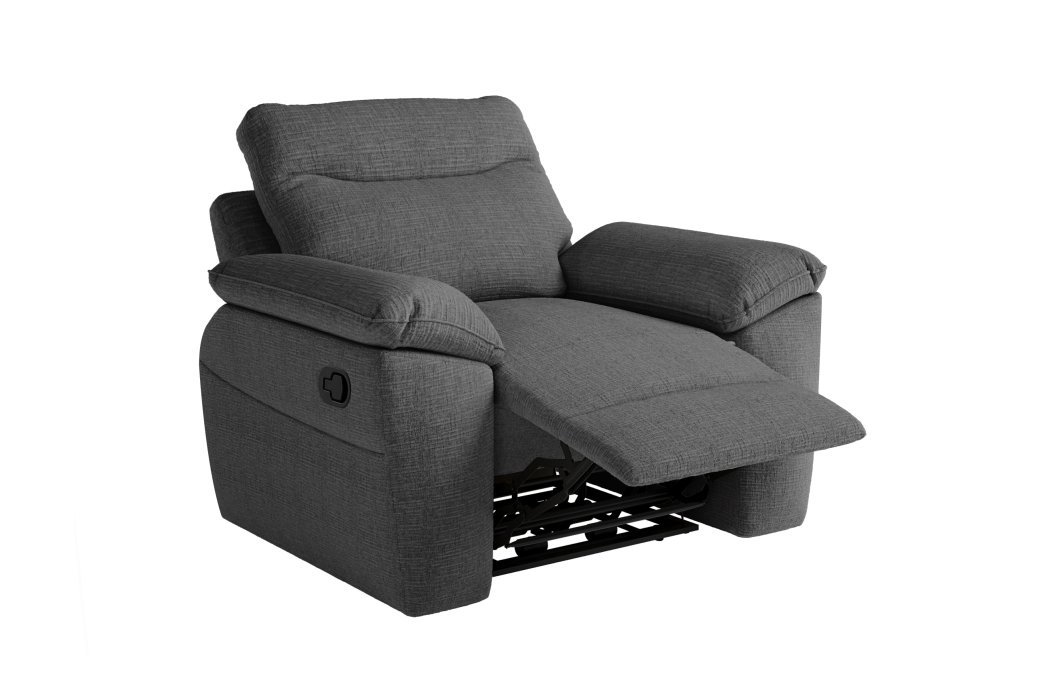 Fauteuil de relaxation manuel ROSS en tissu texturé 3D