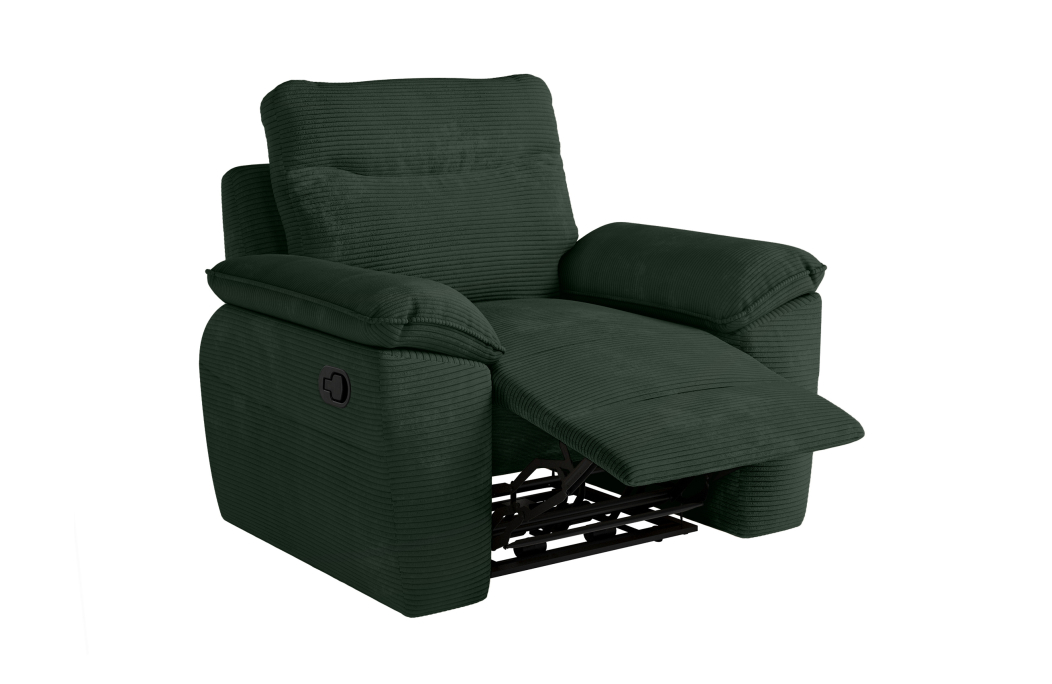 Fauteuil de relaxation manuel ROSS en velours côtelé