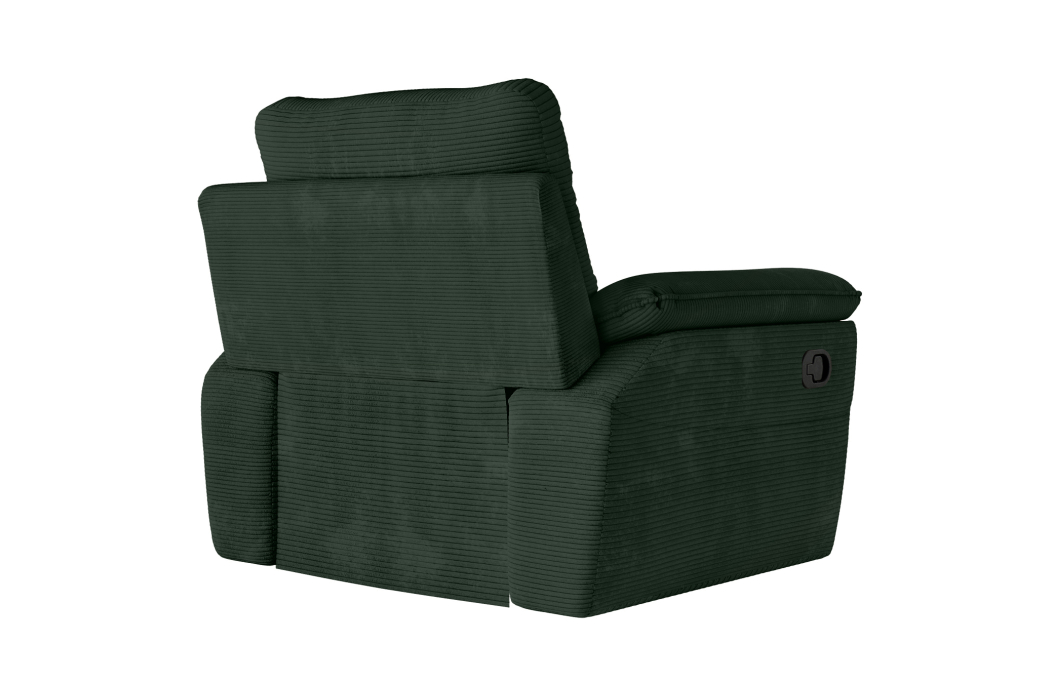 Fauteuil de relaxation manuel ROSS en velours côtelé