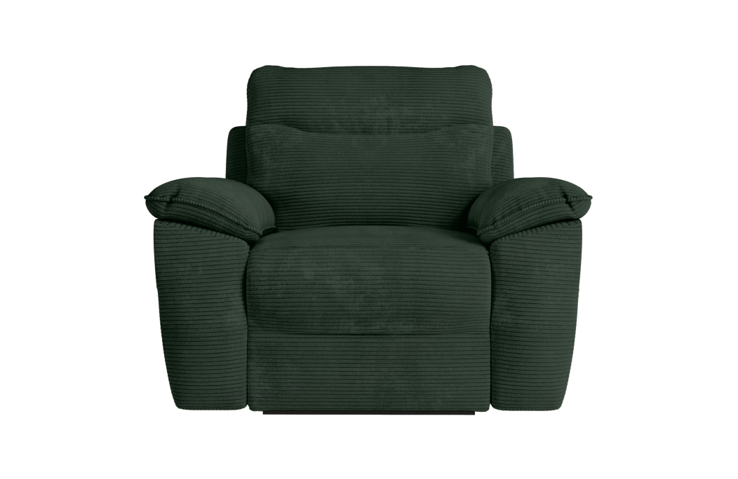 Fauteuil de relaxation manuel ROSS en velours côtelé