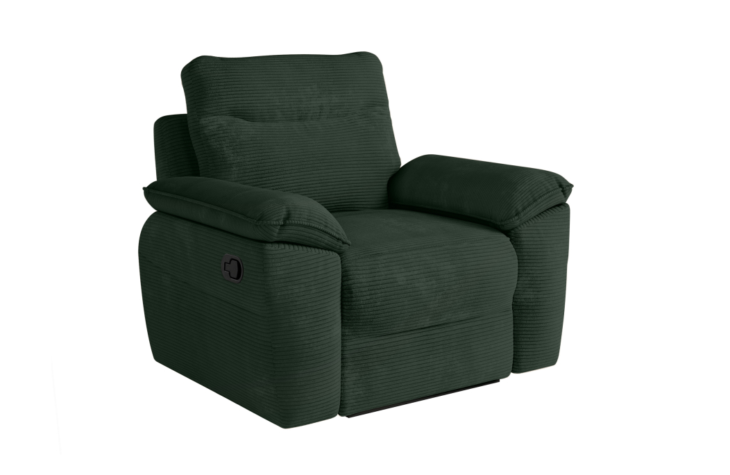 Fauteuil de relaxation manuel ROSS en velours côtelé