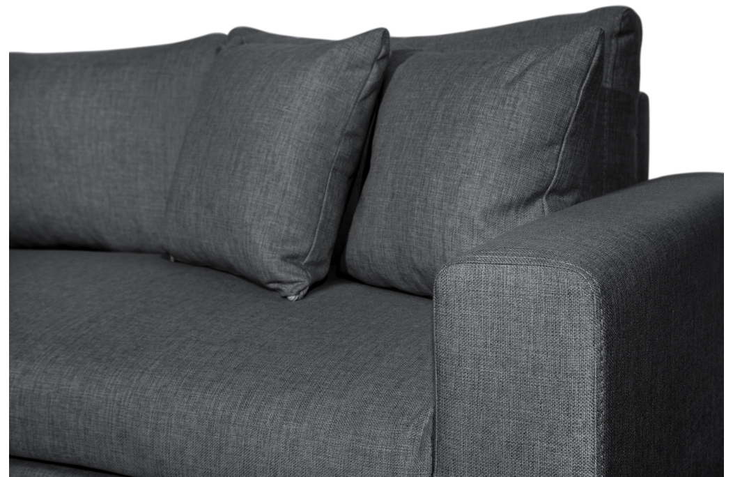 Canapé d'Angle MARIA Réversible et Convertible avec Coffre en tissu