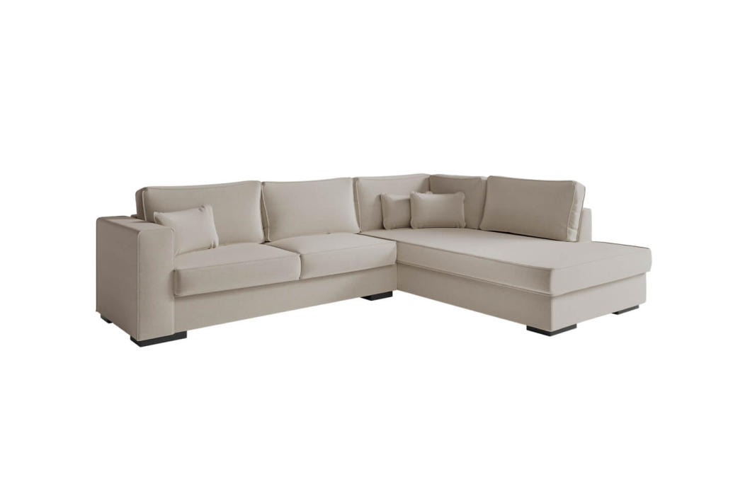 Canapé d'angle BELAMI 4 places XXL en tissu