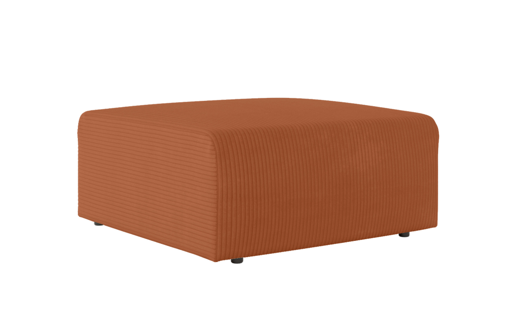 Pouf ROMANE en velours côtelé