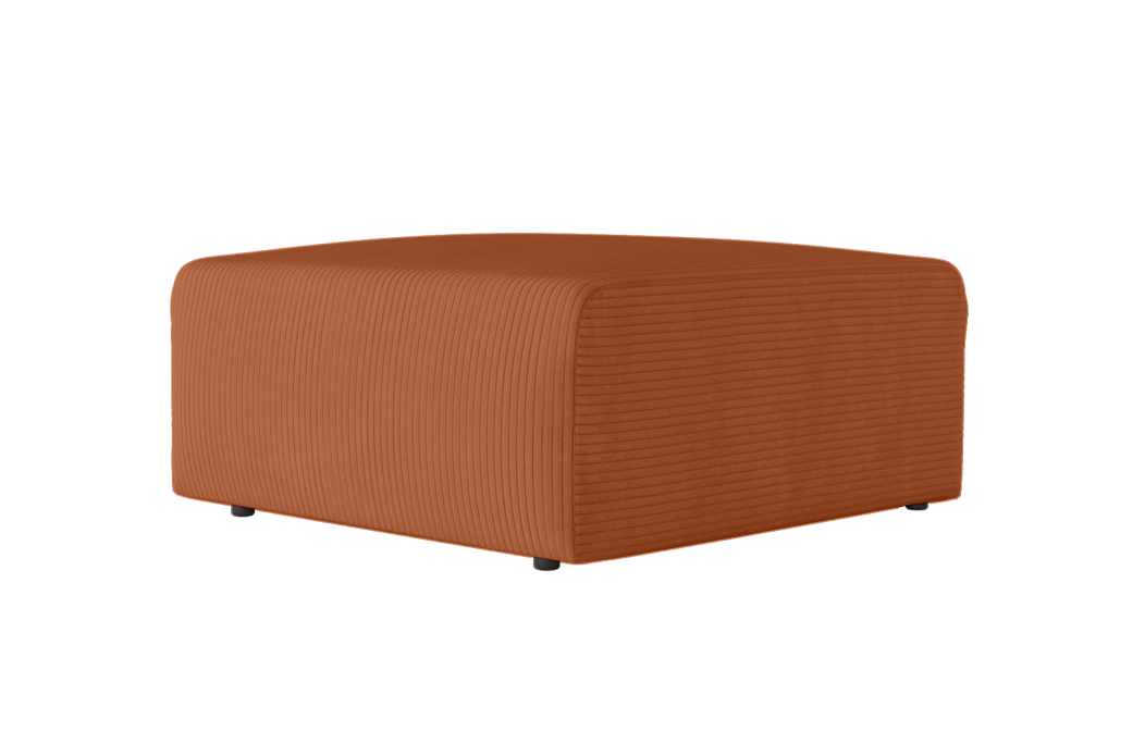 Pouf ROMANE en velours côtelé