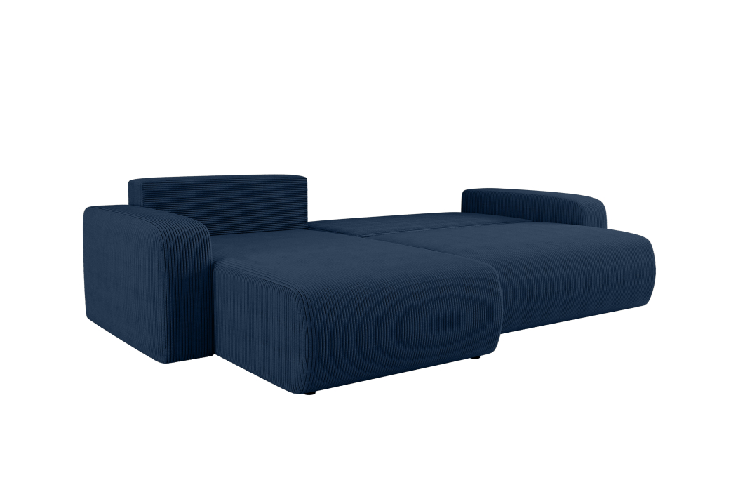 Canapé LYANA d'angle XL réversible et convertible 4 places en velours côtelé