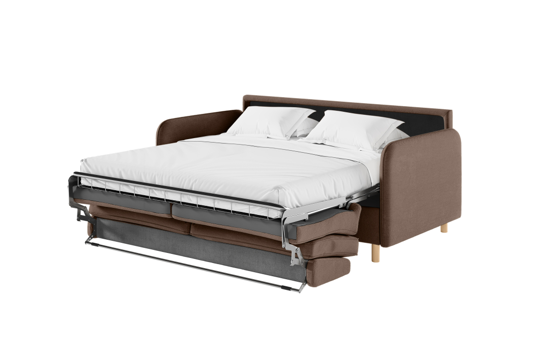 Canapé MIKA convertible 3 places système couchage express en tissu