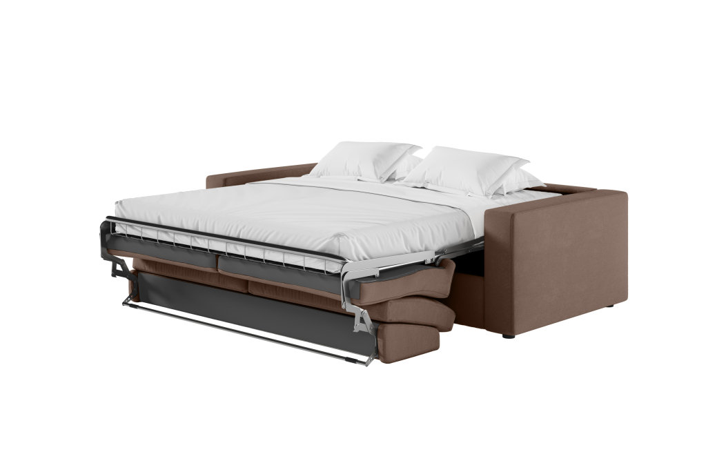 Canapé ADELE convertible 3 places système couchage express déhoussable en tissu