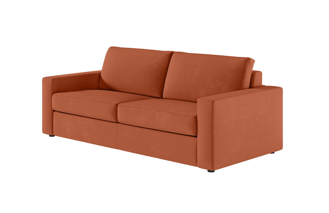 Canapé ADELE convertible 3 places système couchage express déhoussable en tissu