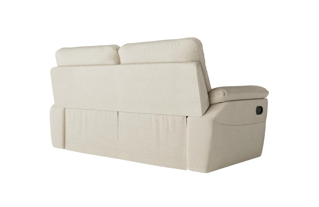 PACK - Canapé de relaxation ROSS manuel 3 et 2 places et fauteuil en tissu Easy Clean antitache