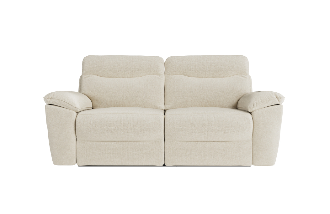 PACK - Canapé de relaxation ROSS manuel 3 et 2 places et fauteuil en tissu Easy Clean antitache