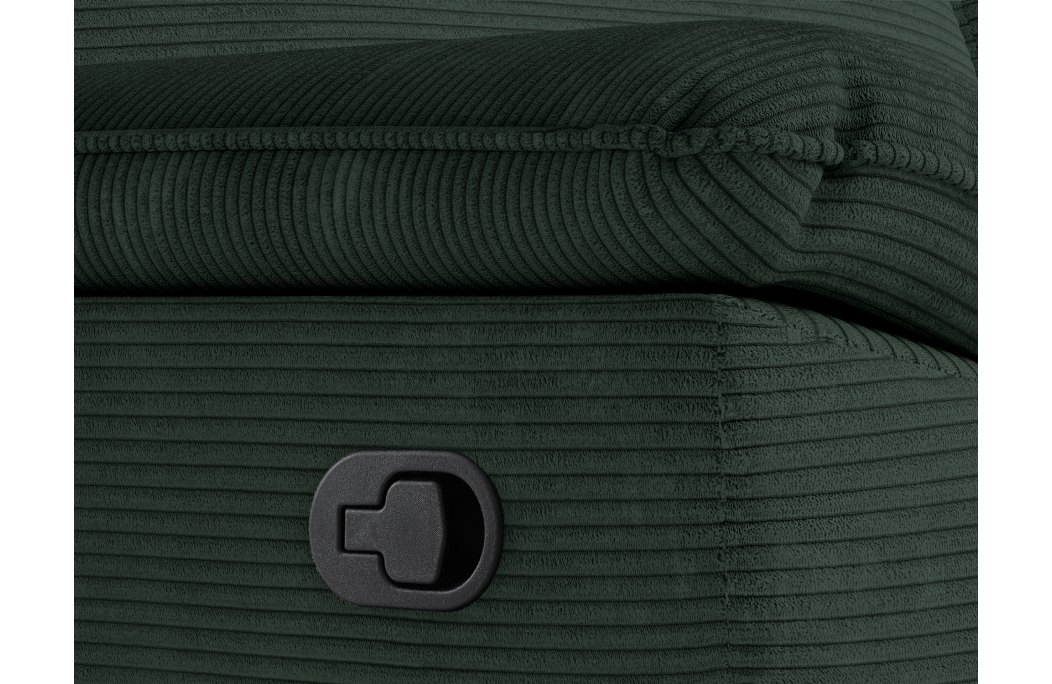 PACK - Canapé de relaxation ROSS manuel 3 places et fauteuil en velours côtelé