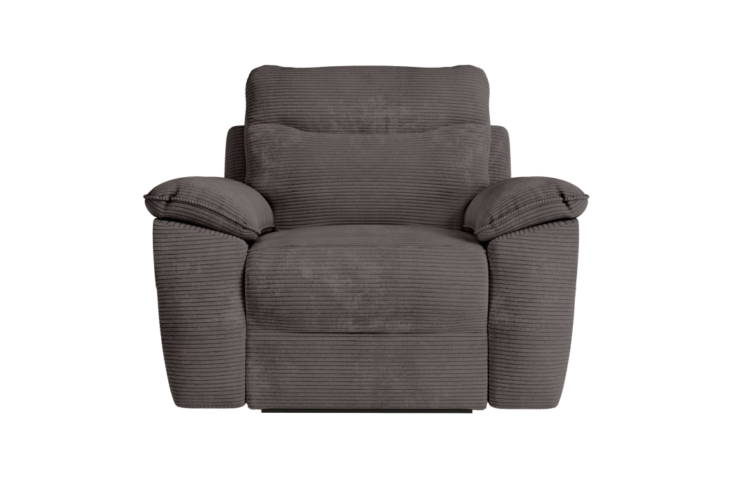 PACK - Canapé de relaxation ROSS manuel 2 places et fauteuil en velours côtelé