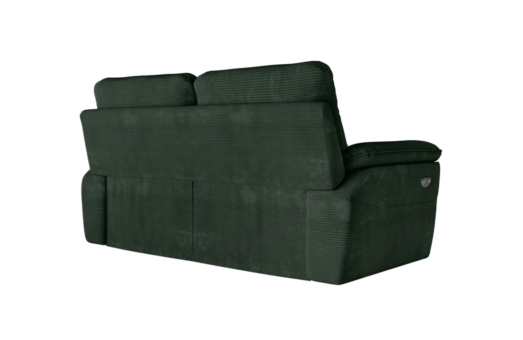 PACK - Canapé de relaxation ROSS électrique 3 places et fauteuil en velours côtelé