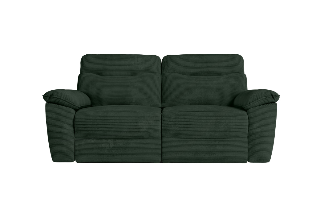 PACK - Canapé de relaxation ROSS électrique 3 places et fauteuil en velours côtelé