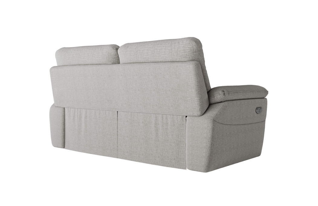 PACK - Canapé de relaxation ROSS électrique 3 places et fauteuil en tissu texturé 3D