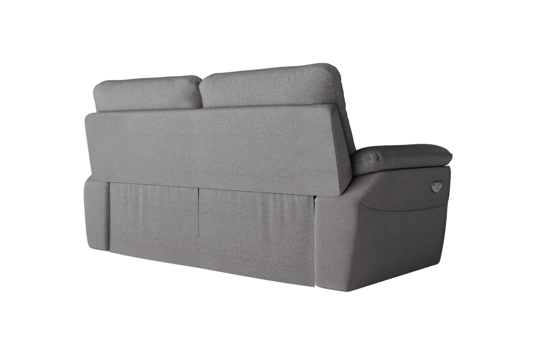 PACK - Canapé de relaxation ROSS électrique 2 et 3 places en tissu Easy Clean antitache