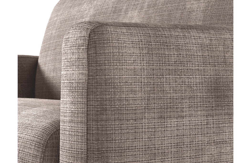 Canapé d'angle réversible convertible express 4 places AGATHE couchage quotidien en tissu chenille