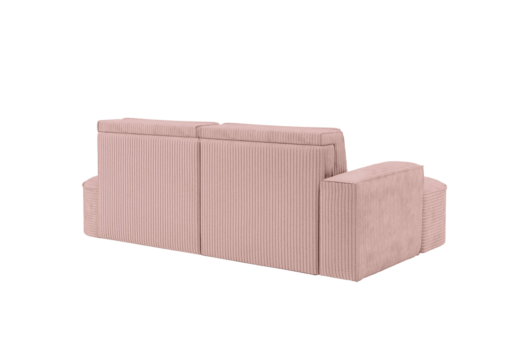 Canapé d'angle convertible 4 places MARLO en velours cotelé