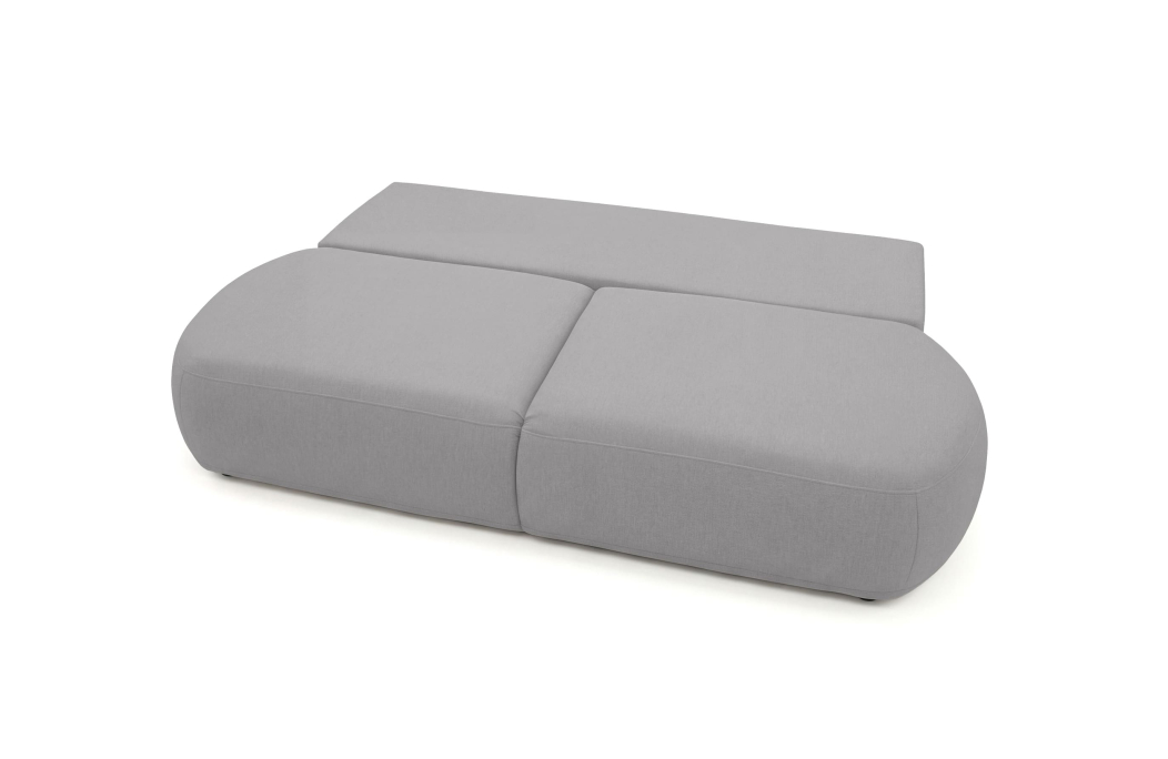 Canapé convertible droit 4 places FABIO en tissu texturé