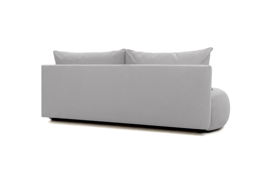 Canapé convertible droit 4 places FABIO en tissu texturé